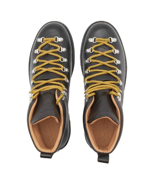 Fracap Black M120 Ripple Sole Scarponcino Boot for men
