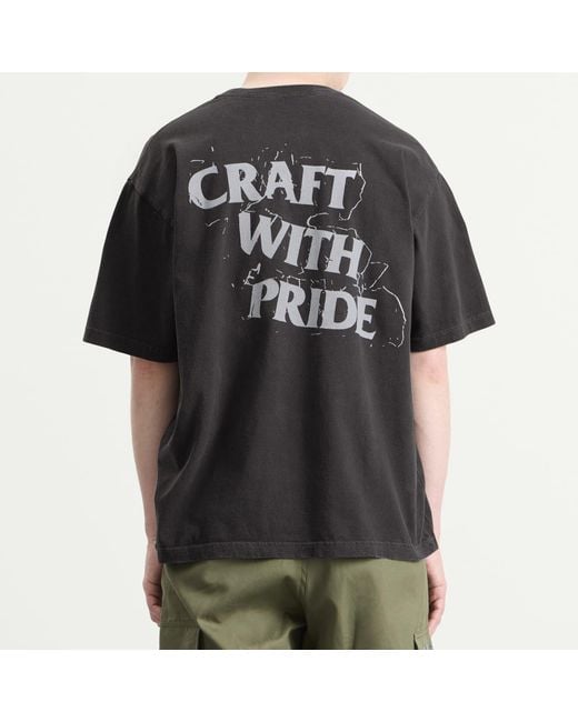 Neighborhood Black Ss-14 Pigment Dyed T-Shirt for men