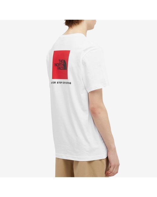 The North Face White Redbox T-Shirt for men