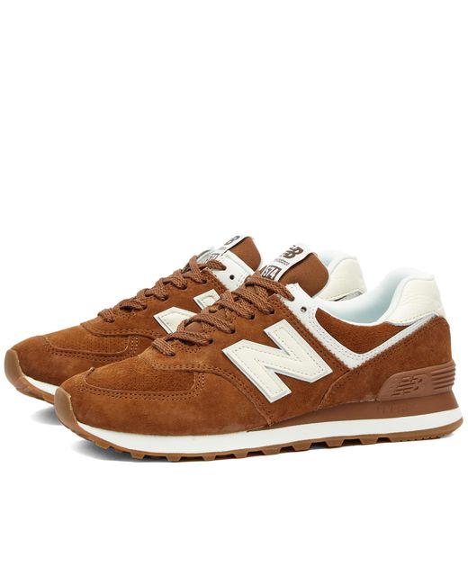 New Balance Wl574na Sneakers in Brown | Lyst