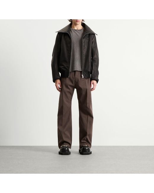Rick Owens Brown Whipcord Geth Jeans for men