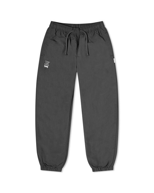 (w)taps Gray 01 Nylon Track Pants for men