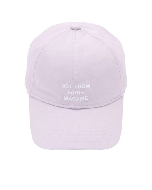 Drole de Monsieur Purple Slogan Cap for men