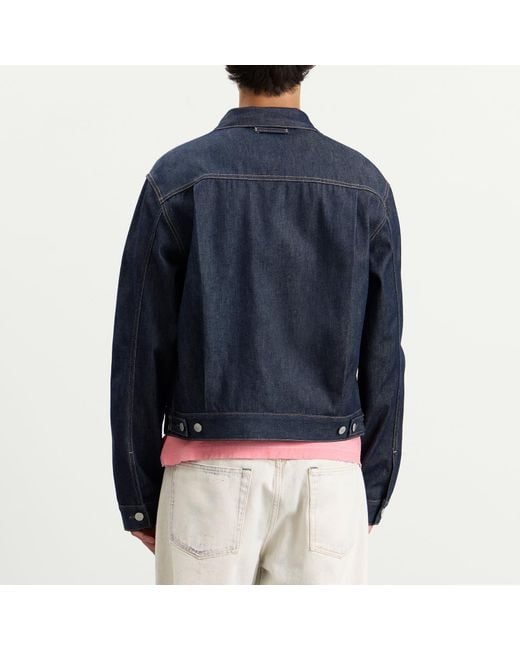Acne Blue Ryker Raw Denim Jacket for men