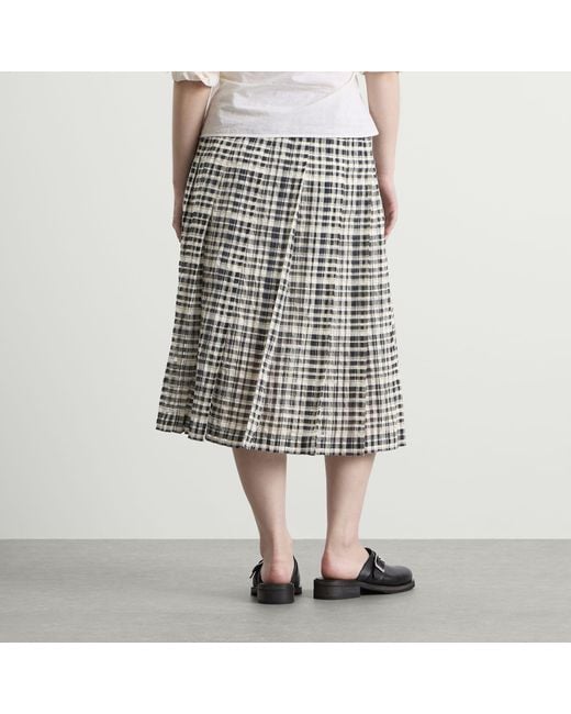 YMC Black Rosette Midi Skirt