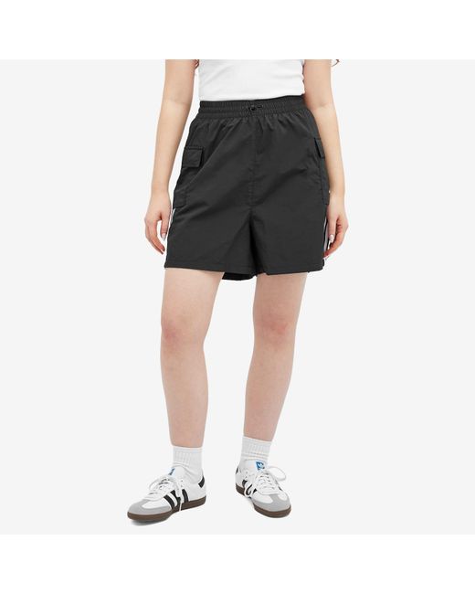 Adidas Black 3 Stripe Cargo Shorts