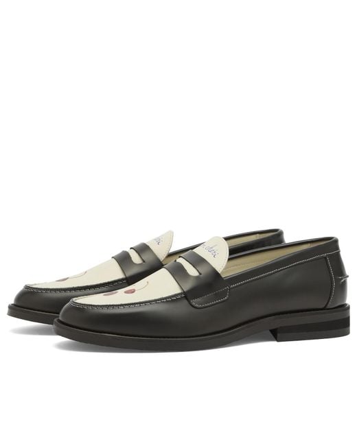 Duke & Dexter Black Wilde Cherry Penny Loafer for men
