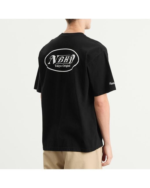 Neighborhood Black Ss-5 Nbhd Logo T-Shirt for men