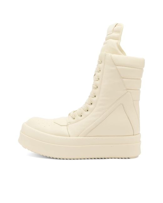 Rick Owens Natural Mega Geobasket Sneakers for men