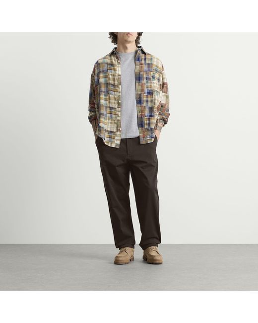Universal Works Gray Twill Dizzy Trousers for men