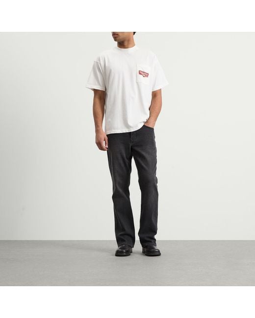 Represent Gray Kick Flare Denim Jeans for men