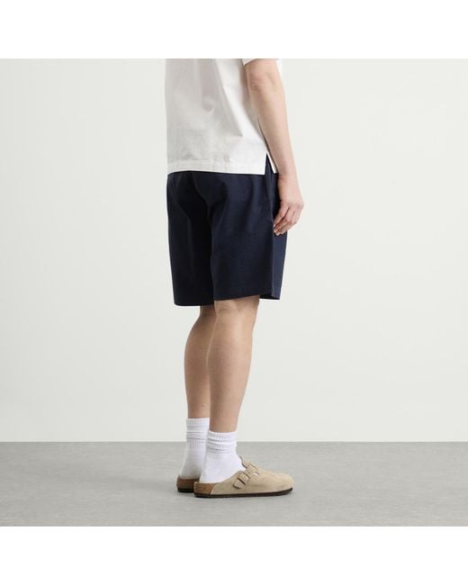 Service Works Blue Seersucker Part Timer Shorts for men