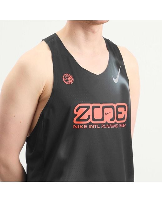 Nike Gray Aeroswift Singlet for men