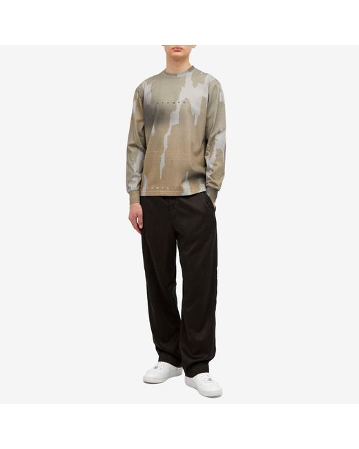 Stampd Brown Long Sleeve Sublimated T-Shirt for men