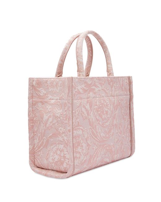 Versace Pink Medium Tote Bag