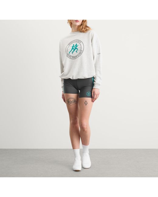 Adidas Gray Sporty & Rich Bike Short