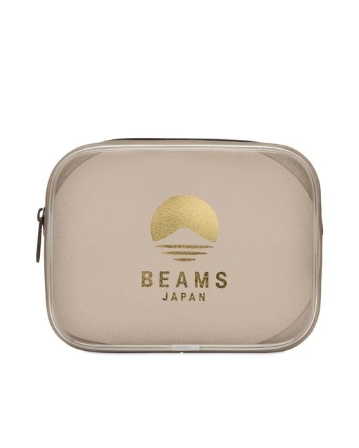 BEAMS Japan Natural Logo Pouch
