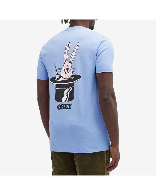 Obey Blue Disappear T-Shirt for men