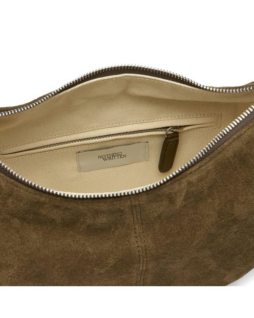 NOTHING WRITTEN Metallic Ht Suede Shoulder Bag