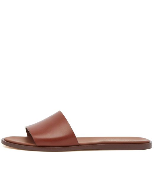 Common Projects Brown By Common Projects Leather Slides