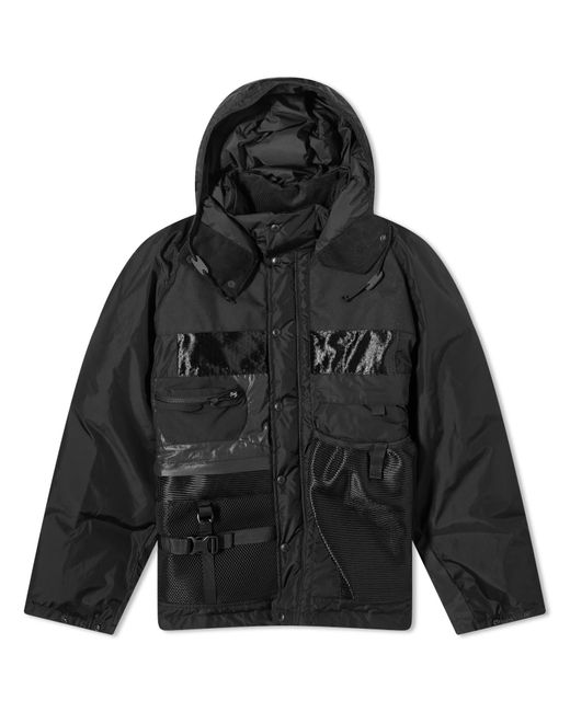 Junya Watanabe Black Junya Watanabe Nylon Ripstor Hooded Jacket for men