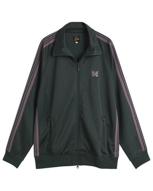Needles Green Poly Smooth Track Jacket for men