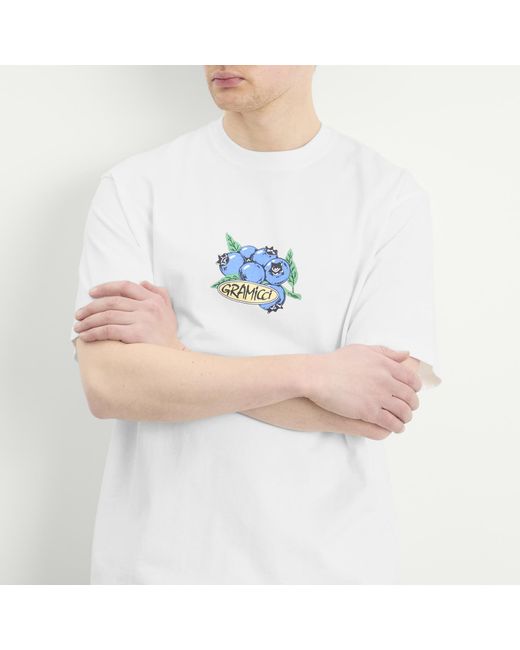 Gramicci White Blueberry T-Shirt for men