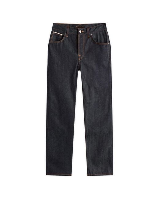 Nudie Jeans Blue Steady Eddie Ii Tapered Selvedge Jeans for men