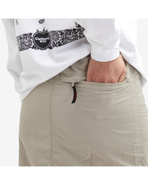 Gramicci Brown Nylon Packable Midi Skirt