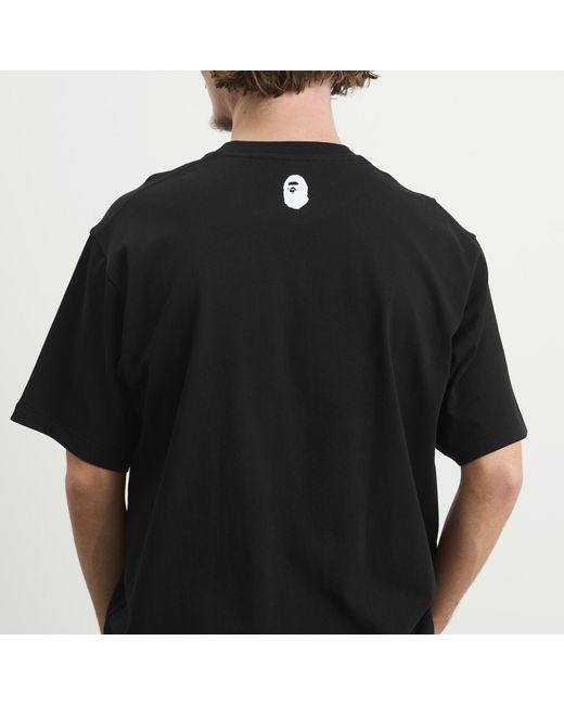 A Bathing Ape Black Gothic Logo T-Shirt for men