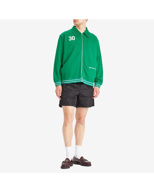 Bode Black Nylon Track Shorts for men