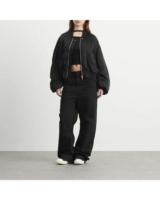 Rick Owens Black Secchia Flight Jacket