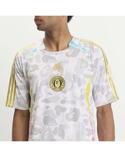 Adidas Blue X Bape Teamgeist T-Shirt for men