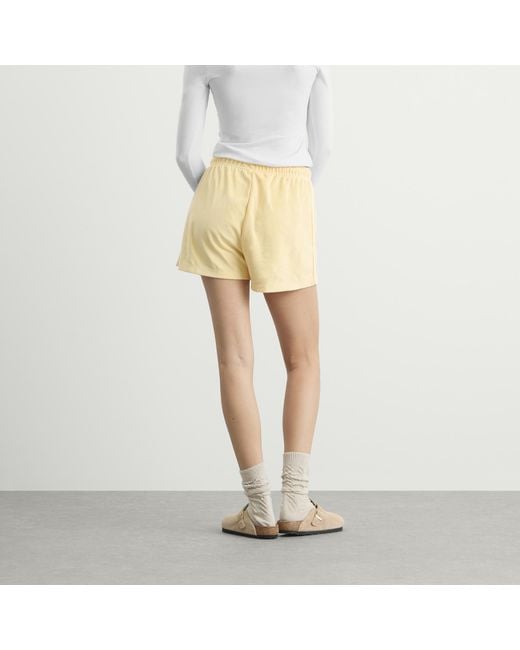 Adidas Yellow Terry Towel Shorts