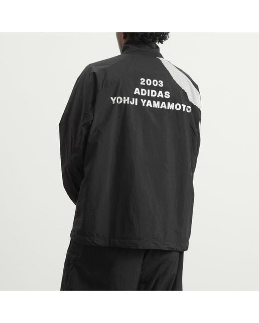 Y-3 Black Logo Track Jacket for men