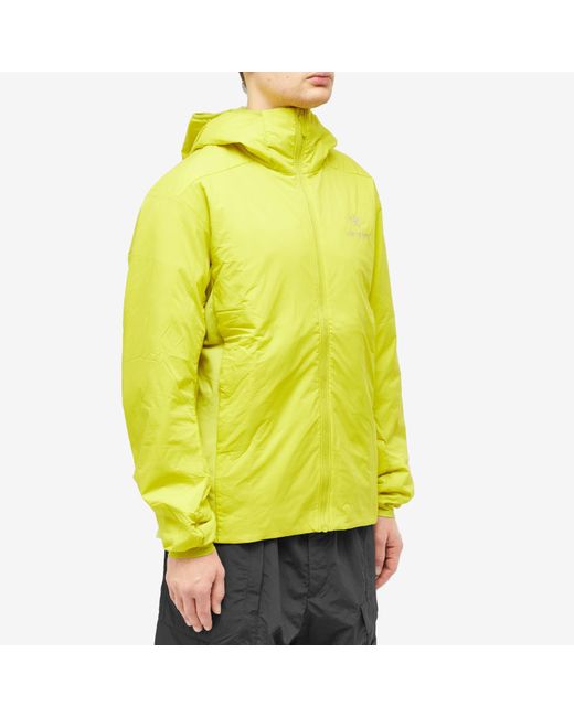 Arc'teryx Yellow Atom Hoodie Jacket for men