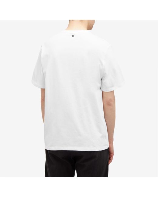 Salomon White Globe Graphic Ss T-Shirt for men