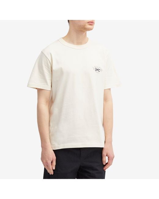 Armor Lux White X Denham Maine T-Shirt for men