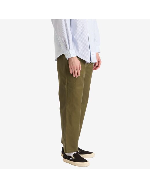 WTAPS Two Tuck Wide Trousers in Green for Men | Lyst