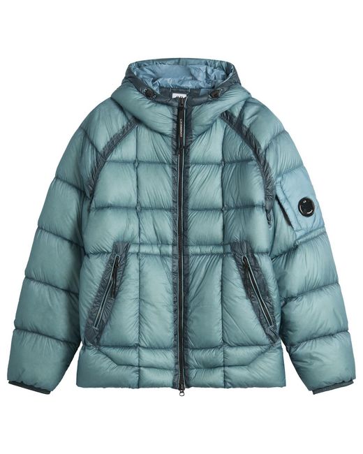 C P Company Blue Dd-Shell Hooded Jacket for men