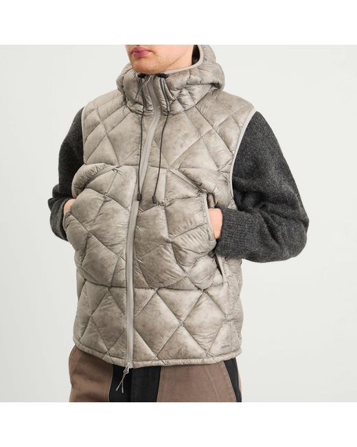 Roa Gray Nuna 800 Fill Power Hooded Down Vest for men