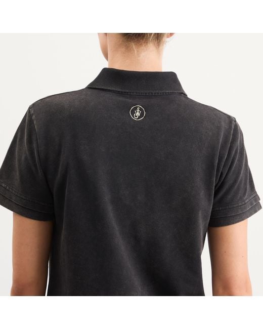 J.W. Anderson Black Layered Short Sleeve Polo Top
