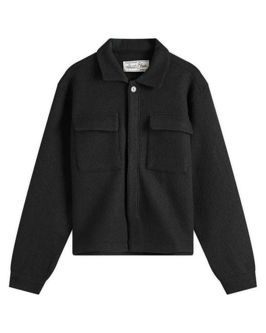 About Blank Black Wool Overshirt for men