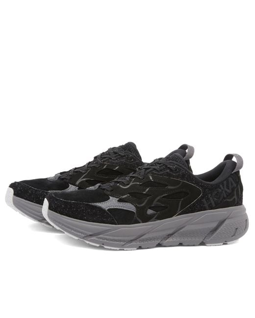 Hoka One One Black U Clifton L Suede Tp