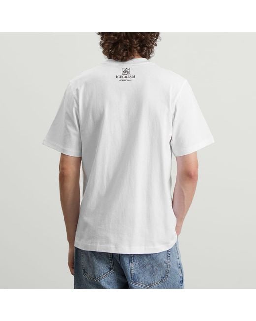 ICECREAM White Serve It Best T-Shirt for men