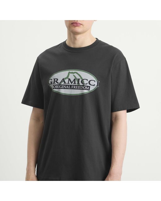 Gramicci Black Half Dome T-Shirt for men