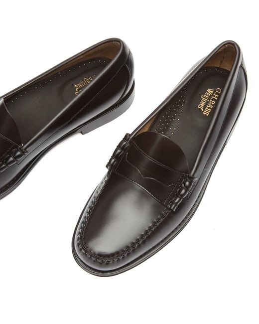 G.H.BASS Black Larson Penny Loafer for men