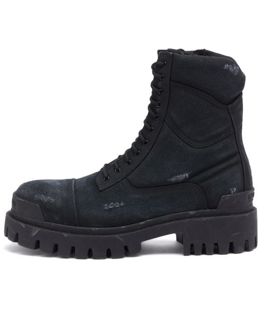 Balenciaga Black Strike Boot for men