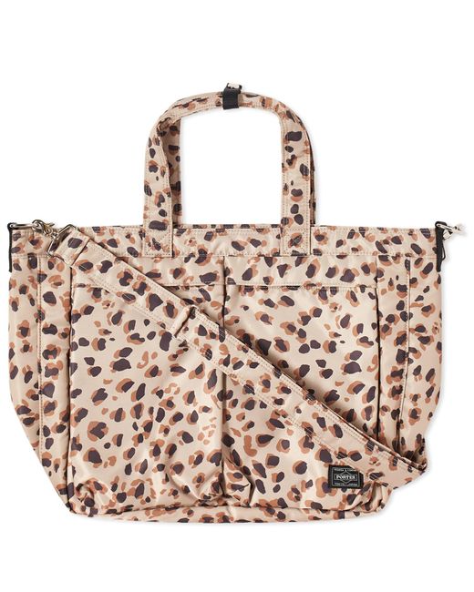Wacko Maria Pink Porter Leopard 12inch Tote Bag for men