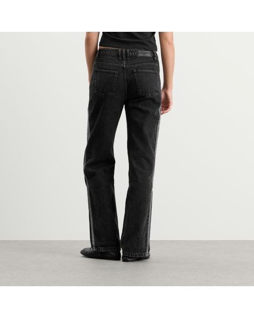 Adidas Black Denim Firebird Track Pant